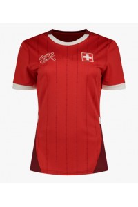 Fotbalové Dres Švýcarsko Dámské Domácí Oblečení ME 2024 Krátký Rukáv